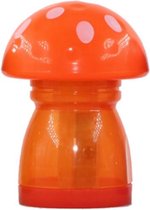 gum en puntenslijper junior 4,5 x 6 cm oranje/wit