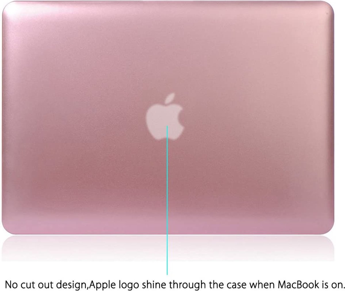 MacBook Air 13 Inch Hardcase Shock Proof Hoes Hardcover Case A1466/A1369 Cover - Rose Gold