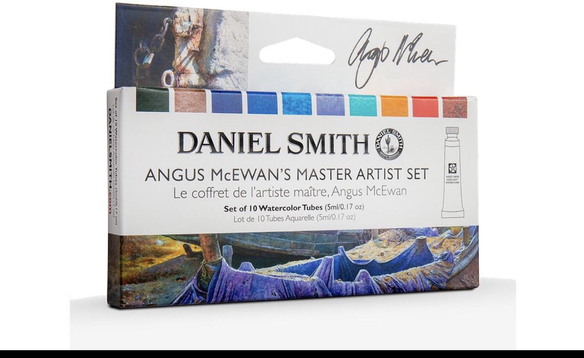 Daniel Smith Aquarelverf - Professionele Aquarel Verf - Watercolour 5ml Angus McEwan's Master Artist Set with 10 Tubes