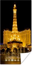 Poster Strip - Las Vegas - Nacht - 40x80 cm