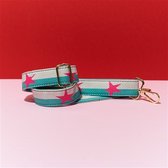 STRAP PINK STAR - DELIVERY OCT. Bag strap - Festival tassenriem - Schouderband - Schouderriem tas - Tassen riem - Tas hengsel - Tassen band - gitaar strap - cameratas band - cross body - vers