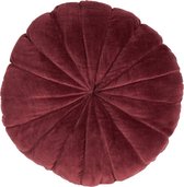 Hoyz | Flower Mattress Bordeau | 40CM Diameter | Sierkussen Voor Woonkamer Of Slaapkamer | Rond Sierkussen