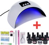 Starterspakket 9 kleuren - Gellak set - UV lamp 36W - Manicure - Nagellak - Nail art - 9 kleuren gel polish - Nepnagels - Nagellakset - Gellakset