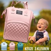 LaGloss® Luxe Luiertas Verzorgingstas ROZE  - Mommy Bag - Baby Rug Tas - Rugzak Luier tas - Baby Verzorging - Rose