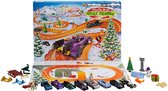 Hot Wheels GTD78 - 2021 adventskalender met 24 verrassingen, inclusief 8 voertuigen in schaal 1:64, andere coole accessoires, speelmat, kerstcadeau voor verzamelaars en kinderen vanaf 3 jaar