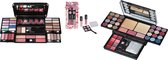 Set van 3 make up sets, 91 delig makeup, oogschaduw, lipgloss, kwasten, etc. Ideale geschenkset!