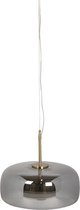 Hanglamp Inclusief Lichtbron Ø 33*16/160 cm LED Grijs Metaal, Glas Hanglamp Smoke Glas Hanglamp Eetkamer Hanglamp Modern