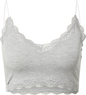 MAGIC Bodyfashion Cozy Crop Top Heather Grey Vrouwen - Maat L