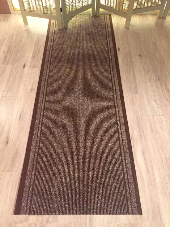 LEKEEPGO Keukenlopers antislip wasbaar 43 x 200 cm, absorberende keukenmat, keukenloper met rubberen achterkant, tapijtlopers voor hal, wasruimte, beige