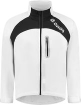 Onda Fietsjack - Maat L  - Mannen - wit - zwart - zilver