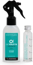 Buttler O! de Toilette Groene Glorie Roomspray - Luchtverfrisser - Verwijdert nare geurtjes - Op water basis - 100% natuurlijk - Navulbaar - Parfum vrij
