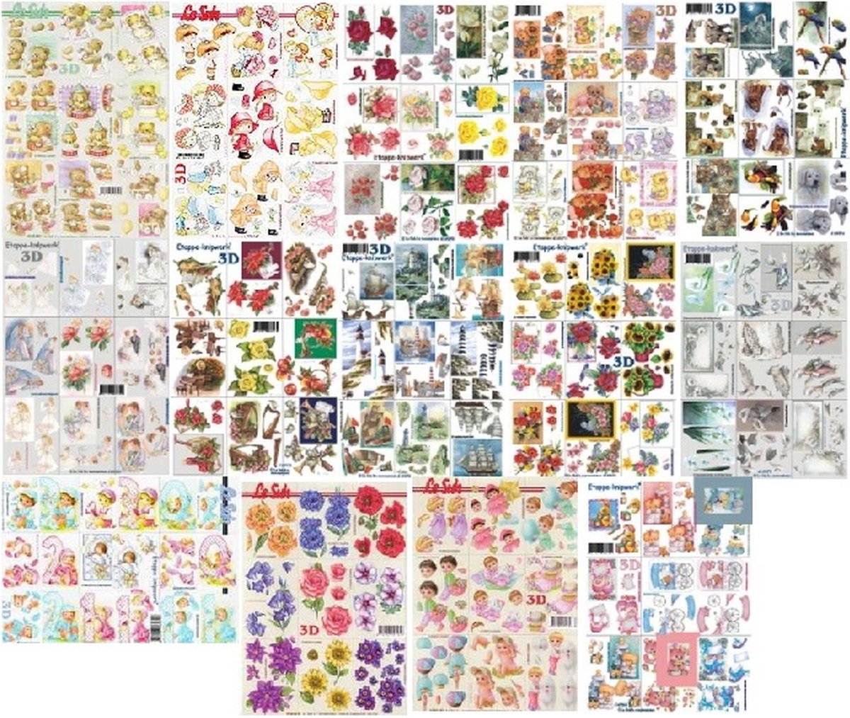 3d knipvellen - LeSuh - Assortiment Mini afbeeldingen