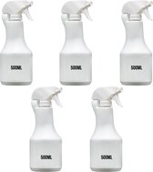 Handige Sprayflessen 10 stuks - Leeg - 500ml per fles - Sprayflacon - Plantenspuit - Sprayfles - Spray - Spuit - Spuitfles - Spuitflacon - Met verstuiver