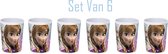 Frozen Beker 200 ml x6 - Set van 6 bekers.- Schoolbeker - Beker in Melamine