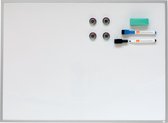 Nobo Droog Uitwisbaar, Magnetisch Whiteboard met Aluminium Lijst