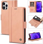 GSMNed – Hoogwaardig Hoesje iPhone 11 Pro roze – Luxe Leren Pu Hoesje – 3 pasjes houder – Design – magnetische sluiting