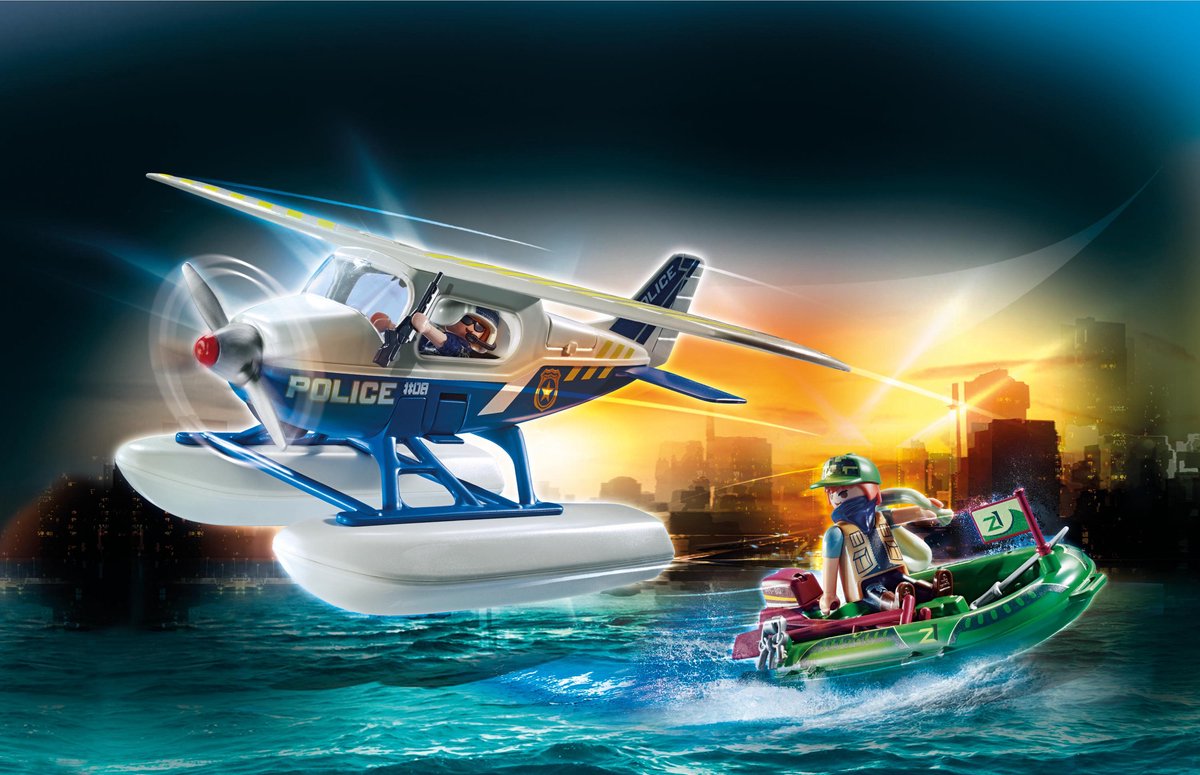 PLAYMOBIL City Action - Politiewatervliegtuig - 70779 — afbeelding 4