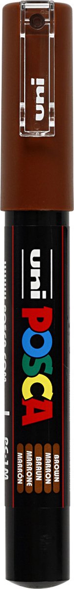 Krijtstift – Fineliner – Universele Marker – 21 Bruin – Uni Posca Marker – PC-1M – 0,7mm – 1 stuk