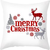 Kerst Kussenhoes - Kerst Kussen - Merry Christmas - Kerstdecoratie - Kerstboom - 45x45cm