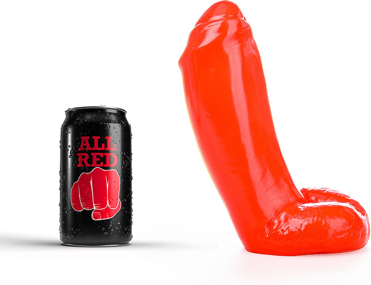 Goedkoopste All Red Dildo 18 x 5,5 cm - rood