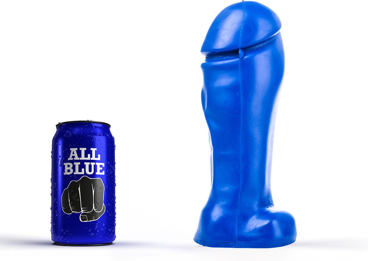 All Blue Dildo 22 x 8 cm - blauw