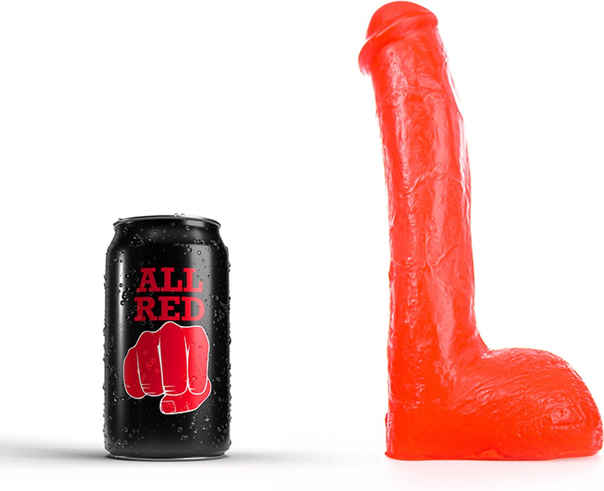 Goedkoopste All Red Dildo 23 cm - rood