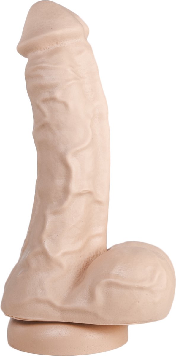 Goedkoopste 515 line Dildo 18 cm met zuignap - beige