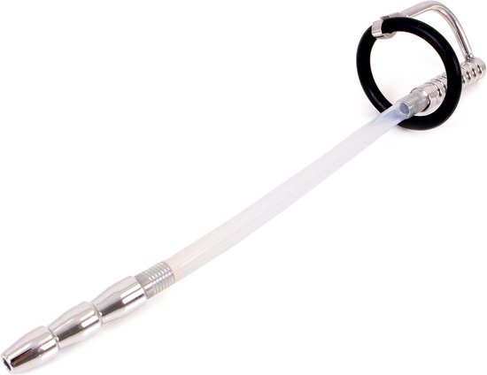 Urethral Catheter Large Ribbed Plug | Kiotos Steel