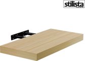 Stilista wandplank zwevend - 50 x 23,5 x 3,8 cm- Sterke kwaliteit (Licht houtspatroon)