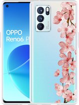 Oppo Reno6 Pro 5G Hoesje Flower Branch - Designed by Cazy