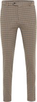 ERIK | Geruite pantalon met beige accenten