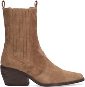 Notre-V Al335 Enkellaarsjes - Enkelboots - Dames - Cognac - Maat 41
