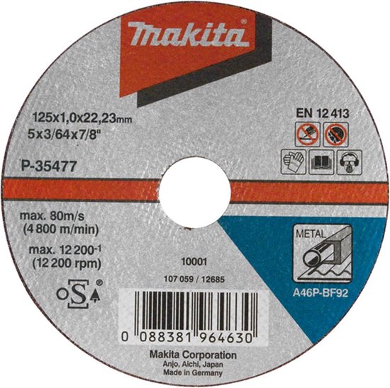 Milwaukee Doorslijpschijf metaal PRO SCS41 125 x 1 mm dun - De Boer