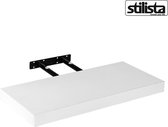 Stilista wandplank zwevend – wandplank – wandplanken – trendy design – MDF vezelplaat – 3,8 cm dik – wit – 50 x 23,5 x 3,8 cm