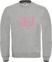 Wintersport sweater Grijs S - on top - roze - soBAD. | Foute apres ski outfit | kleding | verkleedkleren | wintersporttruien | wintersport dames en heren