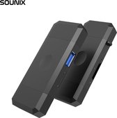Sounix® Cardreader - USB 3.0/Type C/MicroUSB - 6 in 1 kaartlezers voor Flashdrive,SDXC,SDHC,SD,MMC,RS-MMC,Micro SDXC,Micro SD - Zwart