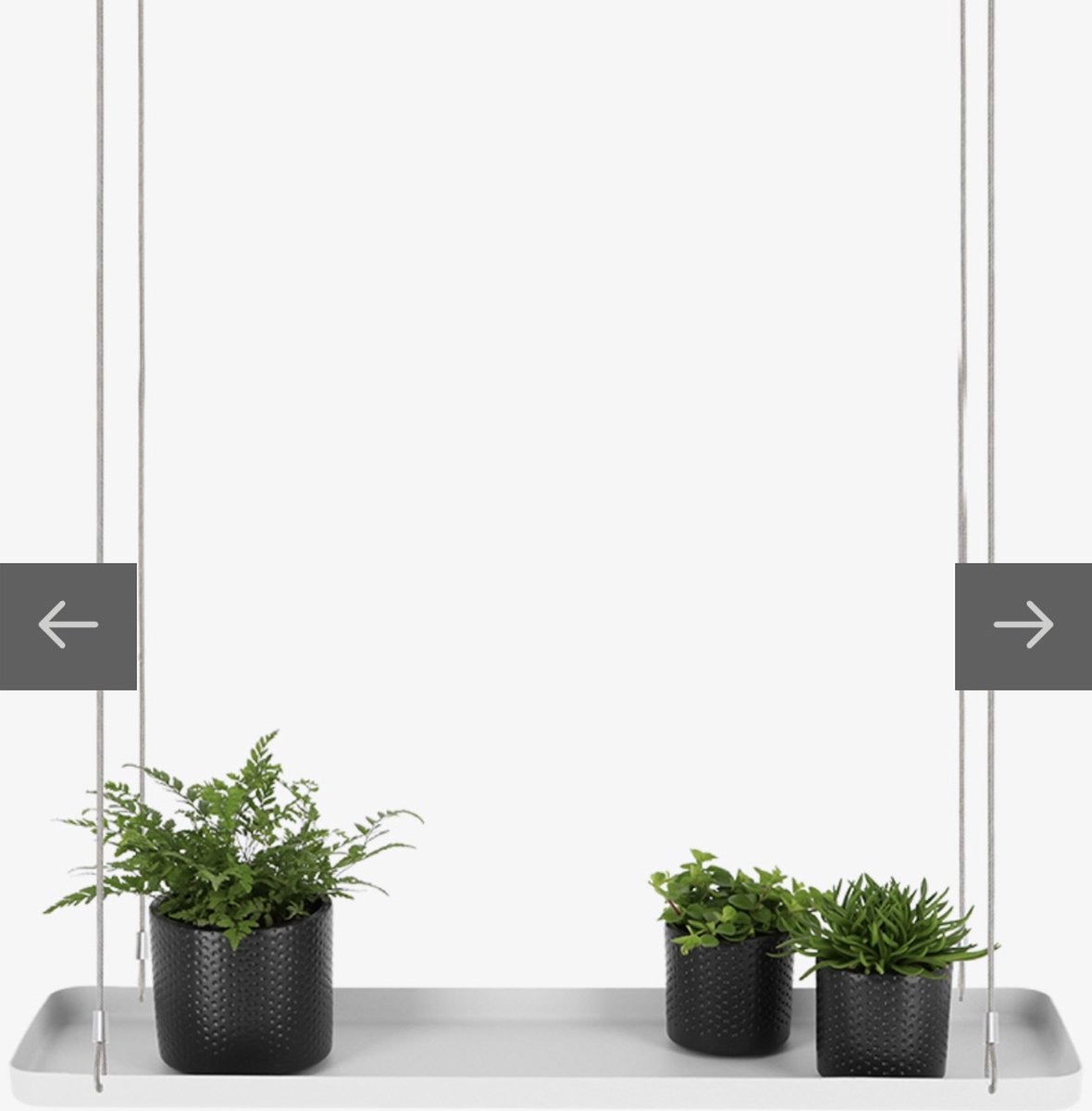 Esschert Design Plantenplateauhanger Window dressing zwart