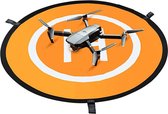 LUXWALLET Drone Landing platform lichtgevend – 75 CM – Waterdicht – Nylon - Drone Accessoires – Dubbelzijdig - Oranje / Blauw