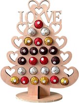 Dakta® Hartjesboom Adventskalender | Luxe Kerstkalender | Aftelkalender | Hervulbaar | Hout