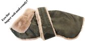 Croci GREYHOUND - Waterafstotende Hondenjas voor Windhonden - Kleur: Groen - Ruglengte: 60 cm
