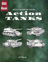 Action Tanks Coloring Book
