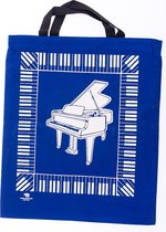 XL Boodschappentas Vleugel/Pianotoetsen, blauw