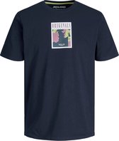 Jack & Jones T-shirt Collage Navy (Maat: 3XL)