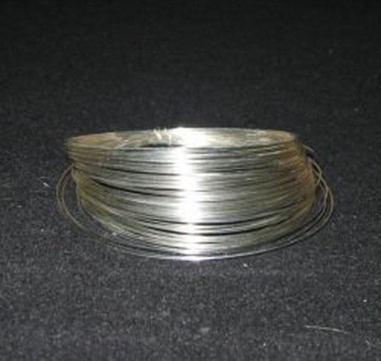 Verzilverd draad - 1,0 mm - 4 meter - Le Suh