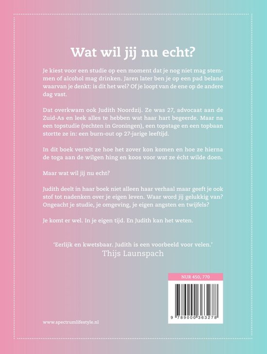 Ik was advocaat. Nu ben ik mezelf