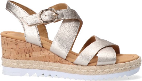 Gabor 832 Sandalen - Met Sleehak - Dames - Beige - Maat 40,5 | bol.com