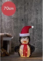 3D Pinguïn met 45 LED lampjes - 70 cm