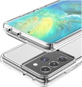 Casecentive - Shockproof case - Samsung Galaxy S21 - Ultra transparant