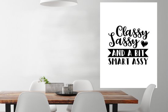 Affiche Proverbes - Citations - Classy, impertinent et un peu malin - 80x120 cm