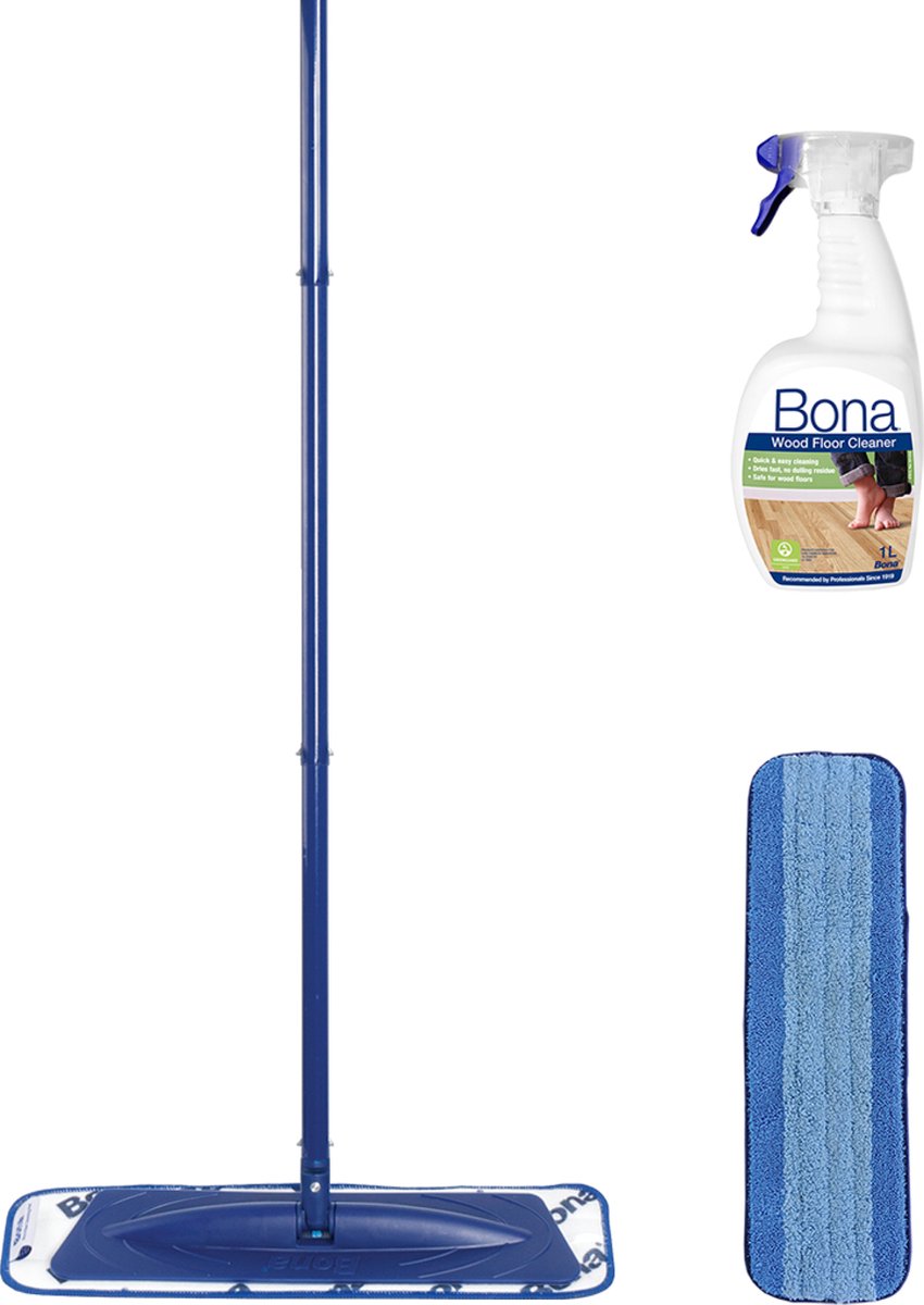 Bona Premium Spray Mop - 0,85L Harde Vloer, Tegel & Laminaat Reiniger - Microvezel Reinigingspad Bona Premium Spray Mop - 0,85L Harde Vloer, Tegel & Laminaat Reiniger - Microvezel Reinigingspad